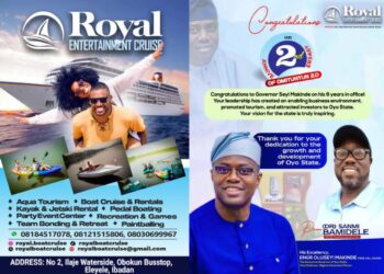 Royal Entertainment Cruise Celebrates Governor Seyi Makinde on 2nd Anniversary of Omituntun 2.0