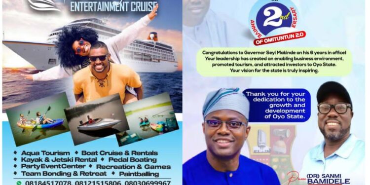 Royal Entertainment Cruise Celebrates Governor Seyi Makinde on 2nd Anniversary of Omituntun 2.0