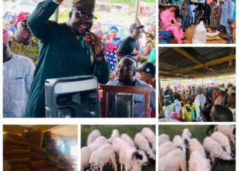 Akinyele Residents Shower Encomiums on Council Boss, Hon Akinwole Akinleye as he distributes Eid-El-Kabir packages across all wards, Donates Modern Sound System to Akinyele Ward 5 PDP*