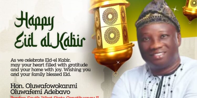 Eid-El-Kabir Mubarak: Oyo Youth Agency Chair Adebowale Extends Greeting to Muslim Ummah