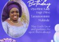 IBSWLG Chairman, Akande Felicitates Oyo First Lady on Birthday