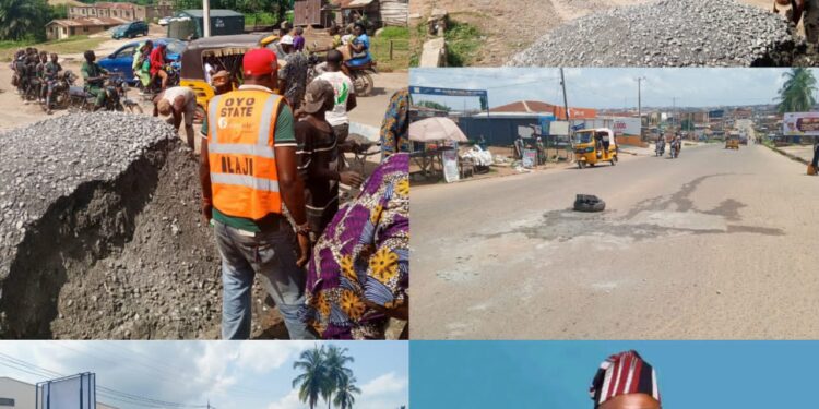 Again, Jubril Dotun Sanusi Embarks on Concrete Rehabilitation of Ariyo-Akanran Road