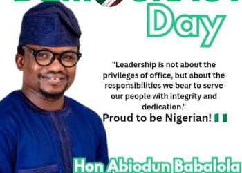 Democracy Day Celebration: Oyo Lawmaker Hon. Babalola Abiodun, PhD. Celebrates Nigerian Citizens, Prays for a Better Nigeria*