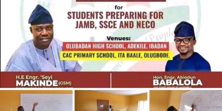 Oyo Lawmaker, Engr. Babalola Ph.D Launches Weekly Omituntun Continuous Education Program for Students in Ibadan North East Constituency 1