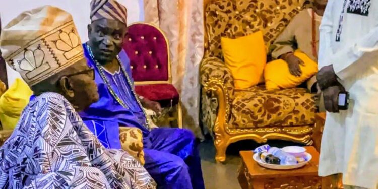 Olubadan @ 90: Oyo Lawmaker Hon. Babalola Abiodun, PhD., Felicitates Oba Akinloye Owolabi Olakulehin