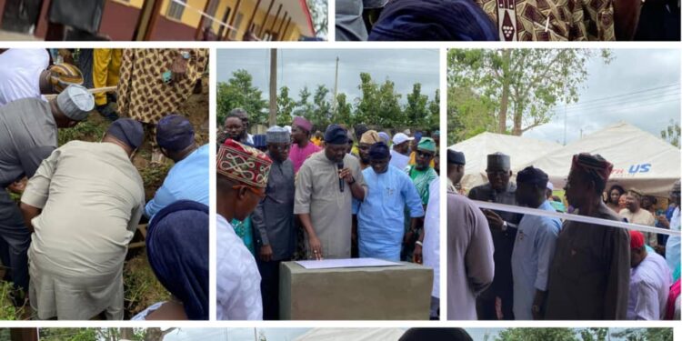 Rep. Lafisoye, Hon. Akintunde Join Chairman Kamorudeen for Lagelu LG Health Building Commissioning, Legislative Complex Foundation-Laying