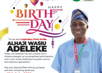 Birthday: Hon. Ogunsola Olushina Salutes Oyo PDP Secretary Alhaji Wasiu Adeleke on His Birthday