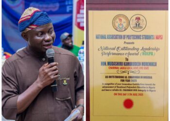 Lagelu Chairman, Hon. Kamorudeen Honored as Outstanding Local Government Chairman in Nigeria