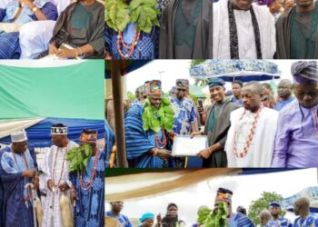 Hon. Olusola Adeleke Felicitates New Odofin of Igboora, Hon. Oladapo Jamiu