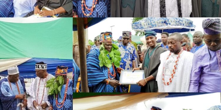 Hon. Olusola Adeleke Felicitates New Odofin of Igboora, Hon. Oladapo Jamiu
