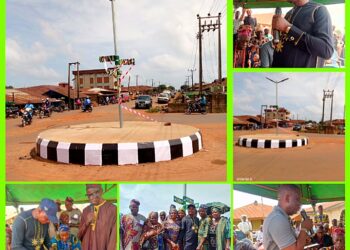 PHOTOS: Hon. Yisau Ajibola Commissions Newly Constructed Isale Alfa Roundabout in Grand Ceremony*