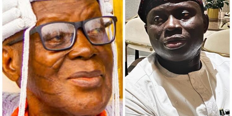 Lagelu Chairman, Hon. Kamorudeen Felicitates Olubadan on 90th Birthday