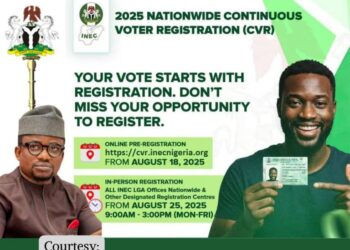 2025 Nationwide Continuous Voter Registration (CVR),Your Voter’s Card: Your Voice, Your Power – Hon. Abiodun Babalola Ph.D