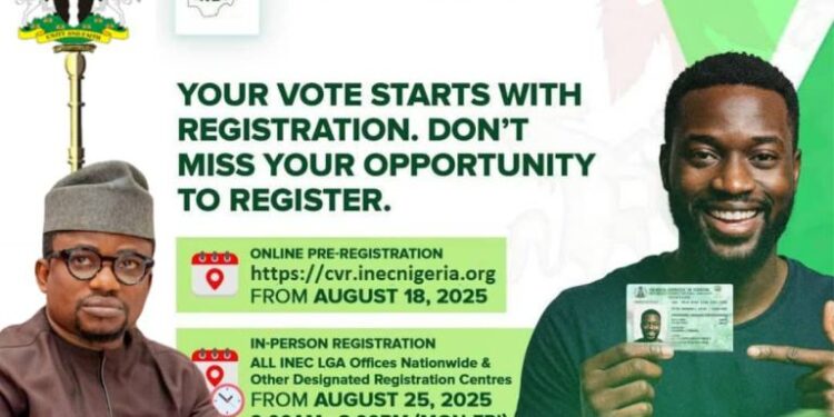 2025 Nationwide Continuous Voter Registration (CVR),Your Voter’s Card: Your Voice, Your Power – Hon. Abiodun Babalola Ph.D