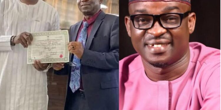 Bye-election Victory: Hon. Ibrahim Oladebo Simple Congratulates DON As He Receives Certificate Of Return, Appreciates Gov. Makinde, Otunba Seye Famojuro, Alhaji Wasiu Adeleke, PDP Leaders, And The People Of Ibadan North