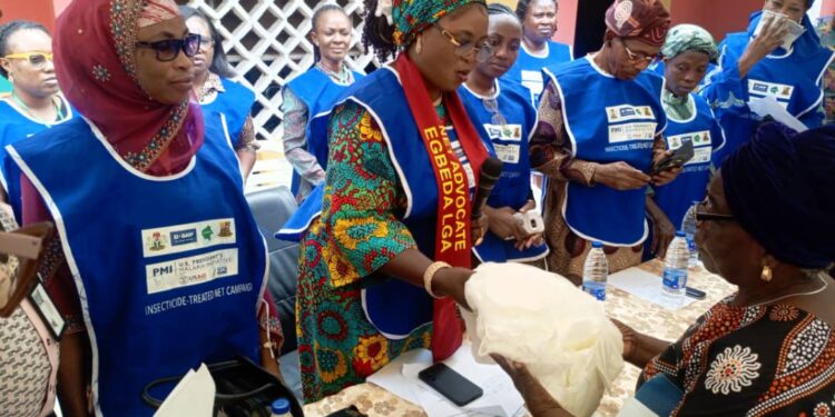 Wife of Egbeda LG Boss Alhaja Monsurat Abiola Sanda Flags of Distribution of Insecticide-treated Nets Across Council –