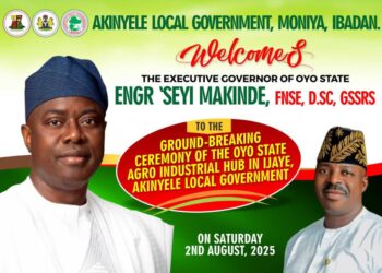 Akinyele Council Boss, Hon Akinwole Akinleye Lauds Gov Seyi  Makinde, Describes Oyo state Special Agro-Industrial Processing Zone, Ijaye as a new Dawn for Akinyele LG