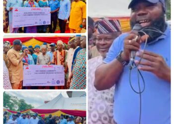 Oyo Works Commissioner lauds Akeem Olatunji over achievements in one year …as LG Chairman donates cash support to Oyo Police Command, communities, PWD