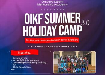 Omo Iya Kunmi Foundation in Collaboration with OIK Mentorship Academy Presents;   _OIKF Summer Camp 3.0_*