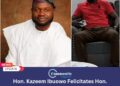Hon. Kazeem Ibuowo Felicitates Hon. Lanre Sarumi on His Birthday