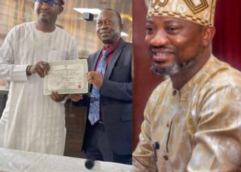 IB’ North Bye-election: From 9th Assembly To National Assembly, Hon. Babajide Gabriel Congratulates Oyekunle DON As He Receives Certificate Of Return