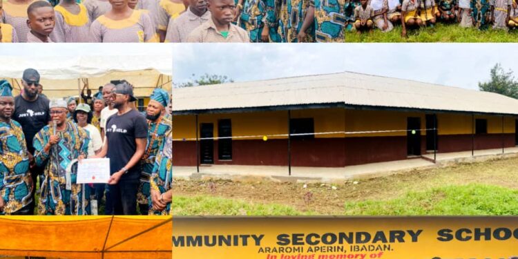 Ona Ara LG: Dr. Temitope GLORIOUS Applauds Just Help Africa as Renovated School is Commissioned