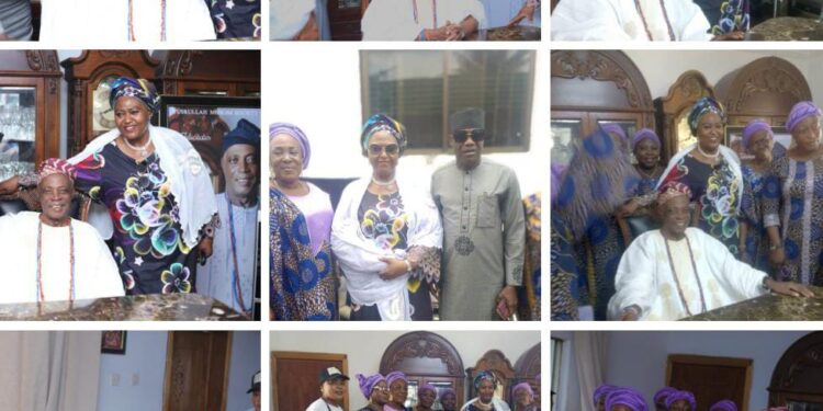 Photos News: Yeyeluwa Abosede Modinat Adedibu, Hon. Akeem Ige, Women Leader Pay Courtesy Visit to Olubadan-Designate, Oba Rashidi Ladoja