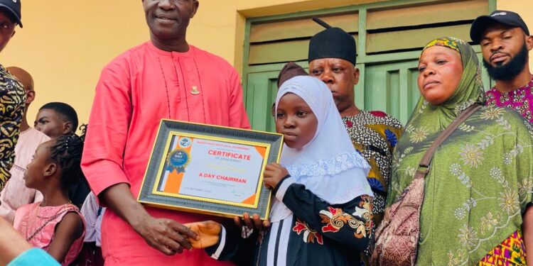 12-Year-Old Girl, Haleemat Emerges, One-Day Chairman in Ibadan South West Local Government*