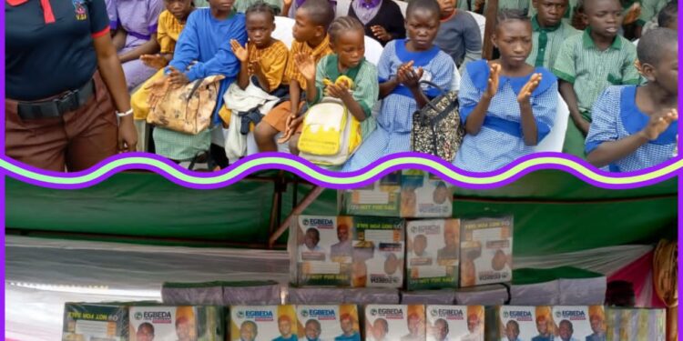 Egbeda LG Chairman, Hon. Sanda Oyedele Sikiru, Disburses 70,000 Exercise Books to Pupils in 77 Schools
