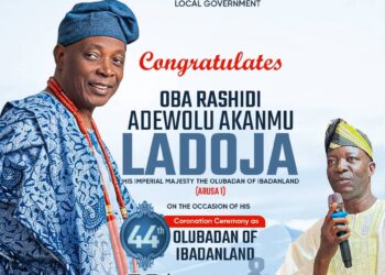 44th Olubadan : Your Throne is Divine: IBSWLG Chairman, Akande Celebrates Oba Ladoja’s Ascension