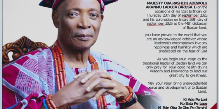 Lagelu Chairman, Hon. Kamorudeen Hails Oba Ladoja’s Ascension as 44th Olubadan