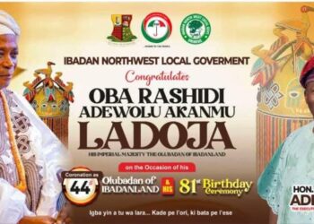 44th Olubadan Coronation: Ibadan NorthWest Council Boss Felicitates Oba Senator Rashidi Adewolu Ladoja