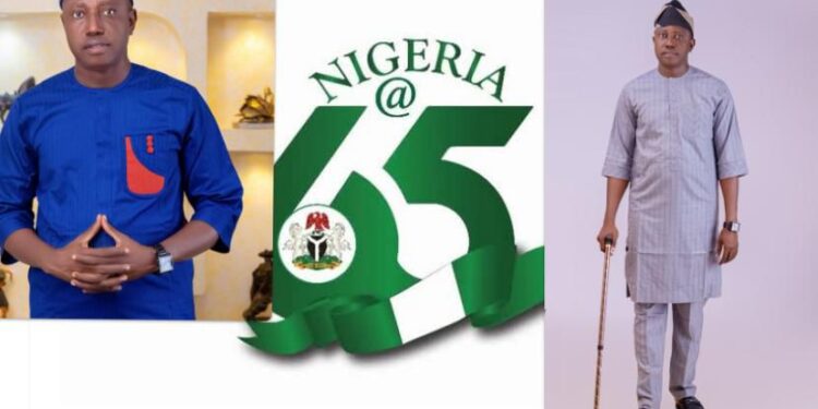 Ibadan South LCDA. Hon Teslim Ogundeji celebrates Happy 65th Independence Day, Nigeria!