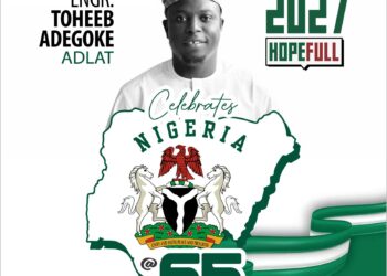 Hon. Engr. Toheeb Adegoke Adlat Felicitates with Nigerians on Nigeria’s 65th Independence Anniversary – A Celebration of Freedom, Unity, and National Progress
