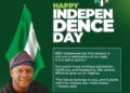 Hon. Sanda Celebrates Nigeria’s 65th Independence Anniversary, Tasks Leaders and Citizens on Nation-Building