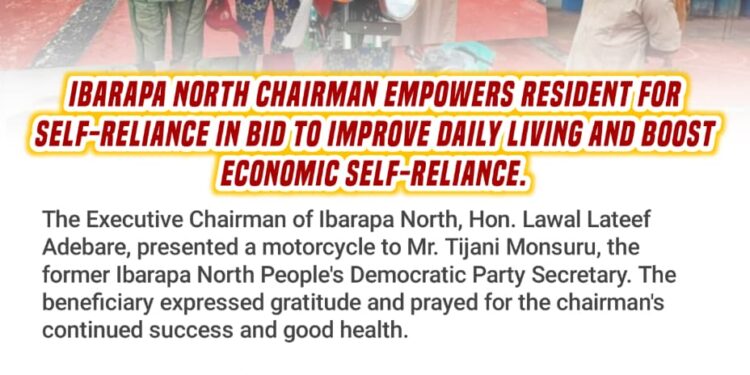 Ibarapa North Chairman, Akorede Empowers Resident for Self-Reliance in Bid to Improve Daily Living and Boost Economic Self-Reliance.