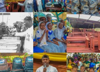 First Of Its Kind: Olufade Makes History As 73 Ibadan North Primary Schools Receive Hundreds Of Desks, Chairs, Bags, Sandals, And Other Educational Materials