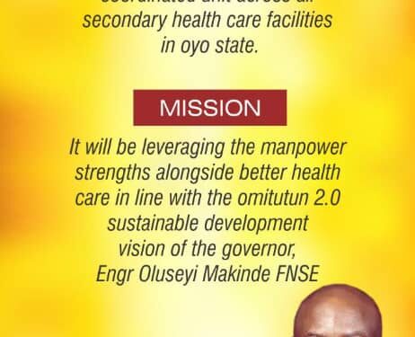 Hospital Management: Fagbemi Changing the Narratives From Business As Usual To Service With Impact In Oyo State Health Sector  By Moyosoreoluwa Olamilekan Eldreez