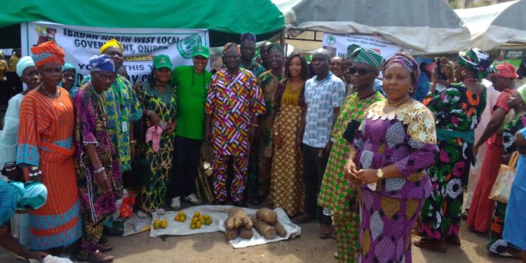 IBADAN NORTHWEST LOCAL GOVERNMENT CHAIRMAN ADEPOJU, CELEBRATES WORLD FOOD DAY WITH FARMERS