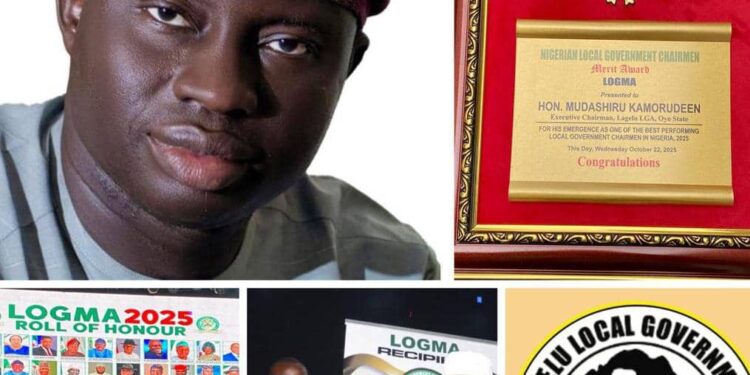 Lagelu Chairman, Hon. Kamorudeen Honored as One of Nigeria’s Best Performing LG Chairmen in 2025