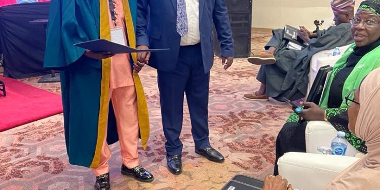 GoalPoacher News Publisher, Segun Kehinde Inducted as Associate of Institute of Negotiators, Community Development Experts