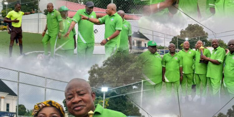 Oloye Adegoke Hosts Cronies Club Ibadan Friendly Football Match as His Team Emerges Victorious