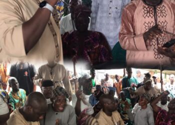 Hon Olusina Ogunsola(Omo Obasanjo) donates ₦1.4 million to Oluyole LG Pdp to boost unity.