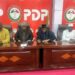 PHOTOS: Makinde, Bala, Turaki, Arapaja, Agboworin Storm PDP National Secretariat Amid Heightened Party Activities