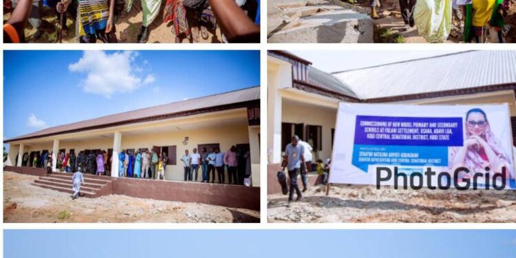 Photo News: Senator Natasha Takes Education to Fulani Settlement, Commissions New Model Schools in Kogi Central