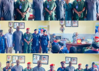 Akinyele Council Boss, Hon Akinwole Akinleye Hosts NSCDC Commandant, Reaffirms His Commitment to Strengthening Security Architecture in the LG