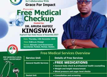 Hon. Amuda Hafeez Kingsway Hosts Free Comprehensive Medical Outreach In Akinyele