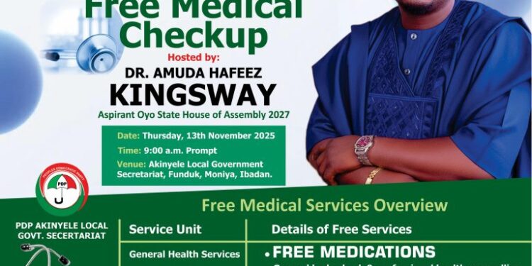 Hon. Amuda Hafeez Kingsway Hosts Free Comprehensive Medical Outreach In Akinyele