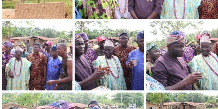 Promise Kept: PDP Chairman, Falowo Commissions Borehole Project as Lagelu Chairman, Kamorudeen Delivers for Olowode Village