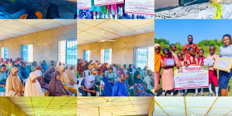 Educational Boost: Hon. Akorede Gifts Laptops, Writing Materials to Top Three Schools at FASU Inter-Primary School Competition(PHOTOS)